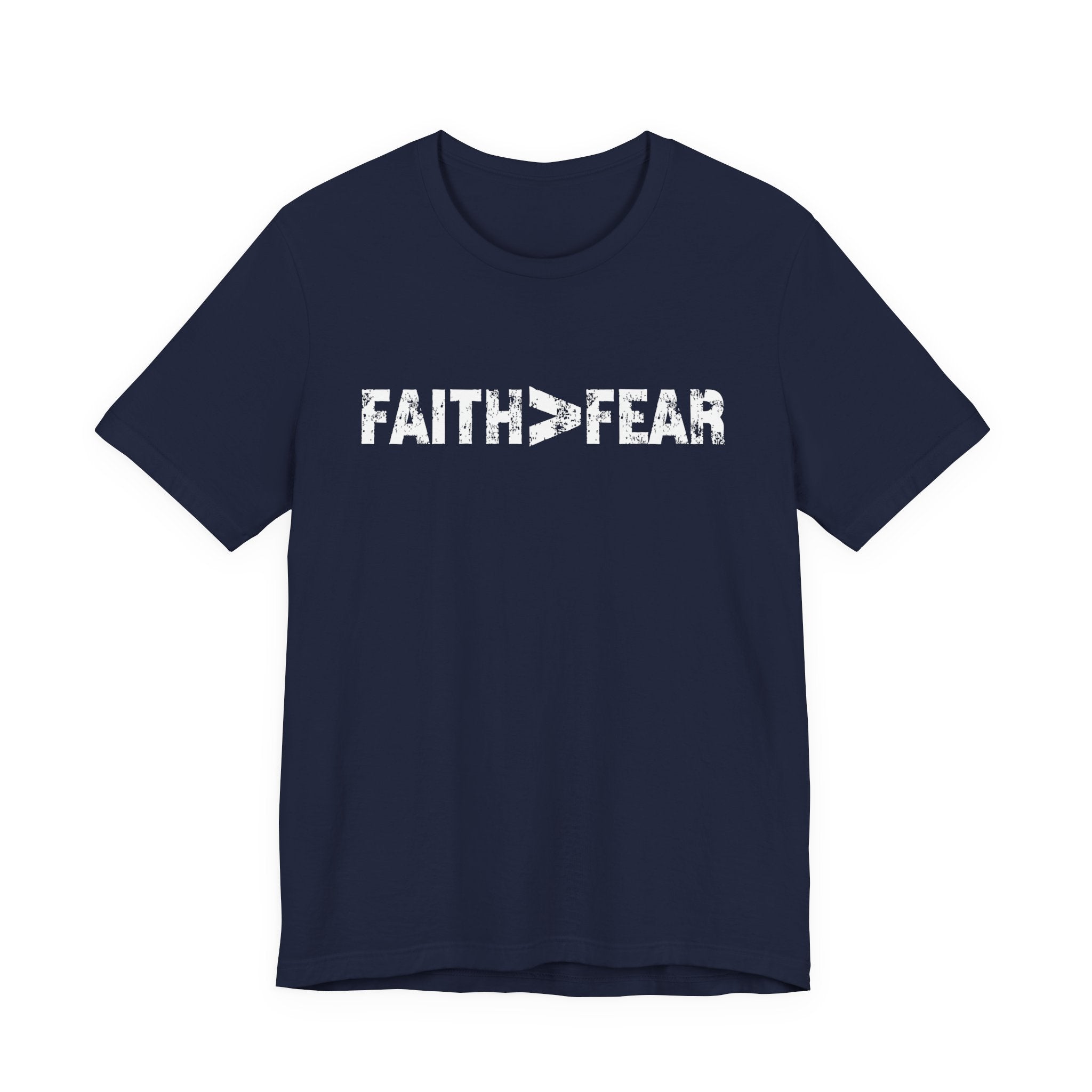 Faith > Fear Men's T‑Shirt