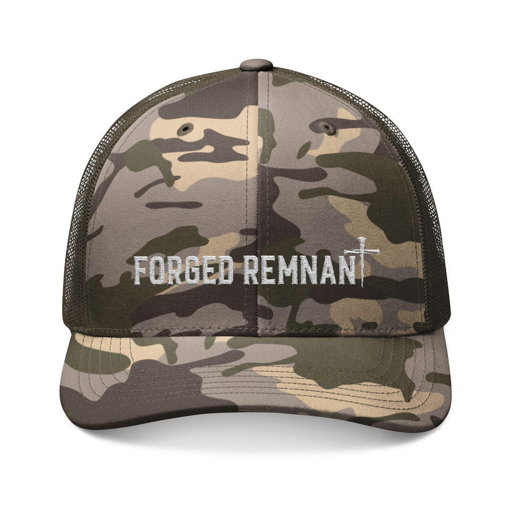 Forged Remnant Camo Snapback — White Logo