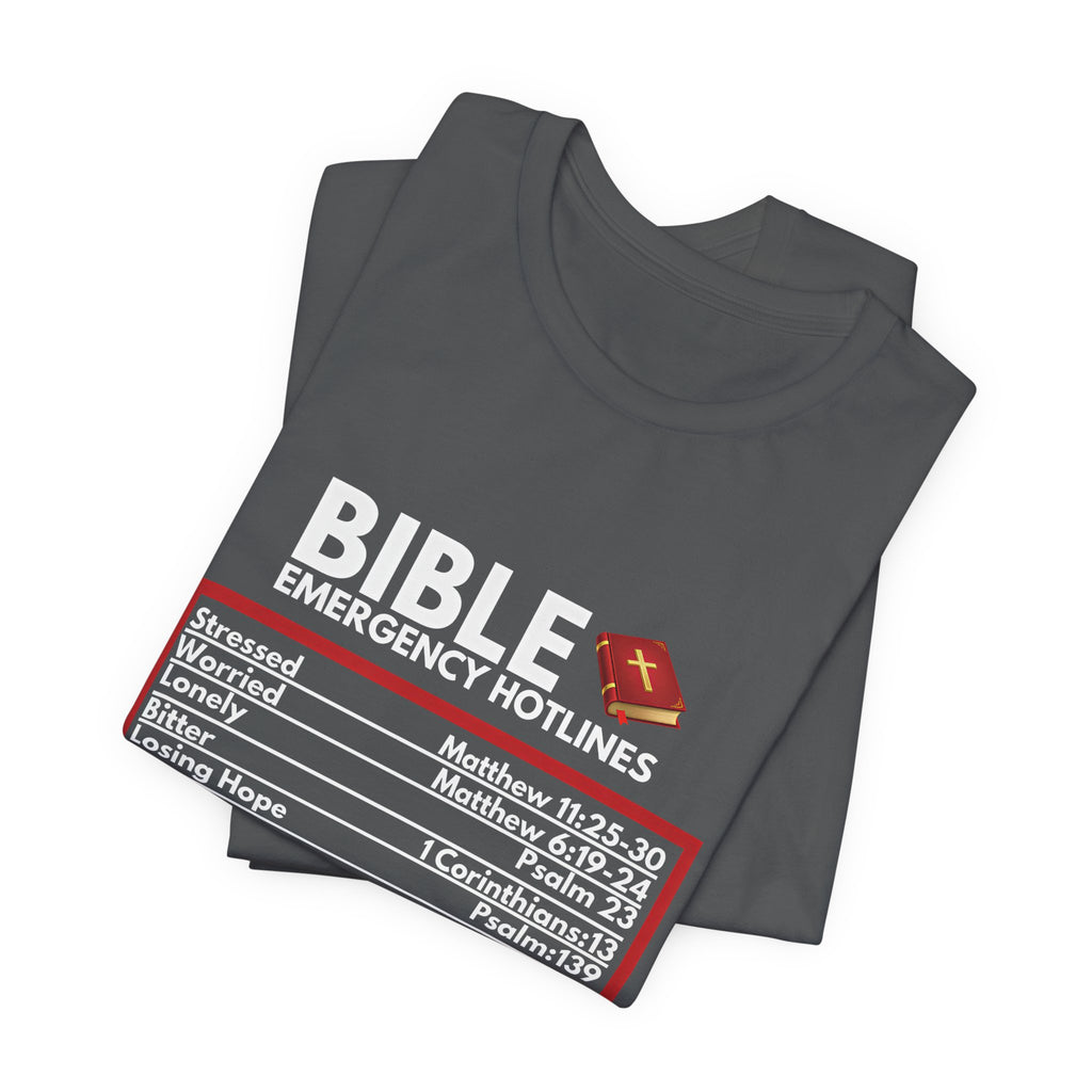 Bible Emergency Hotline Men's T-shirt