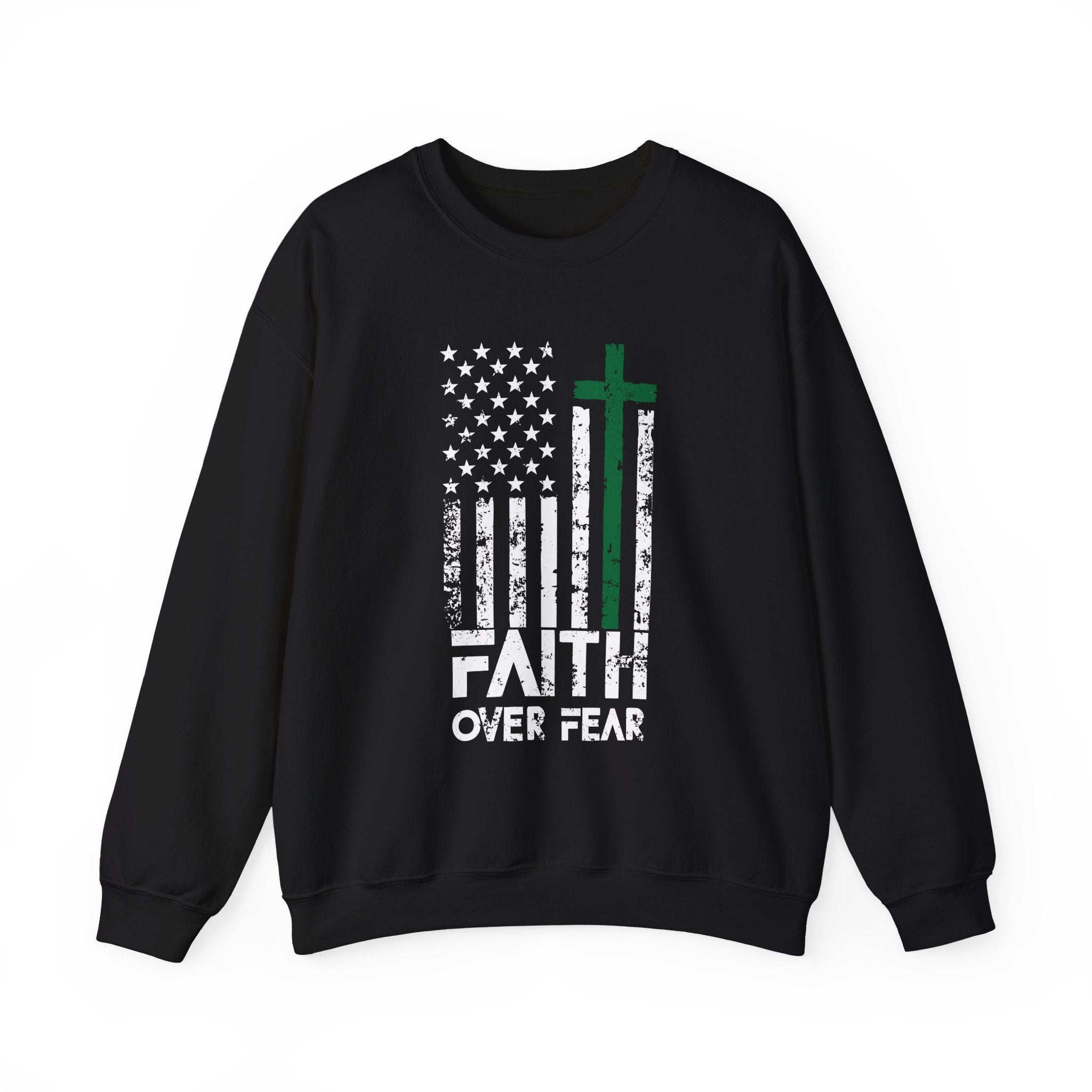 Faith Over Fear Military Tribute Sweatshirt