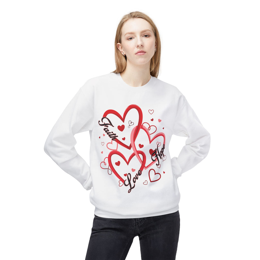 Faith, Hope, & Love Valentine's Day Sweatshirt