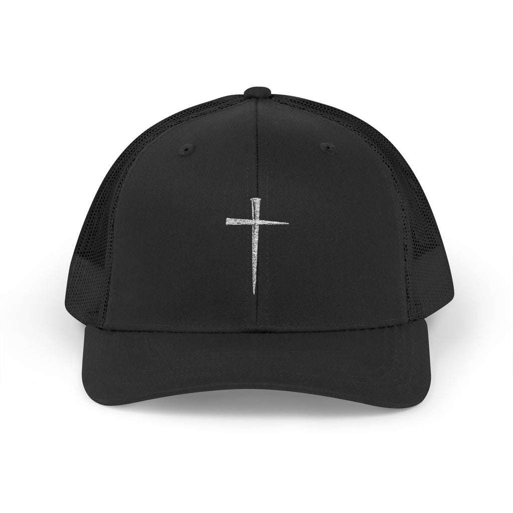 White Nail Cross  Snapback Hat