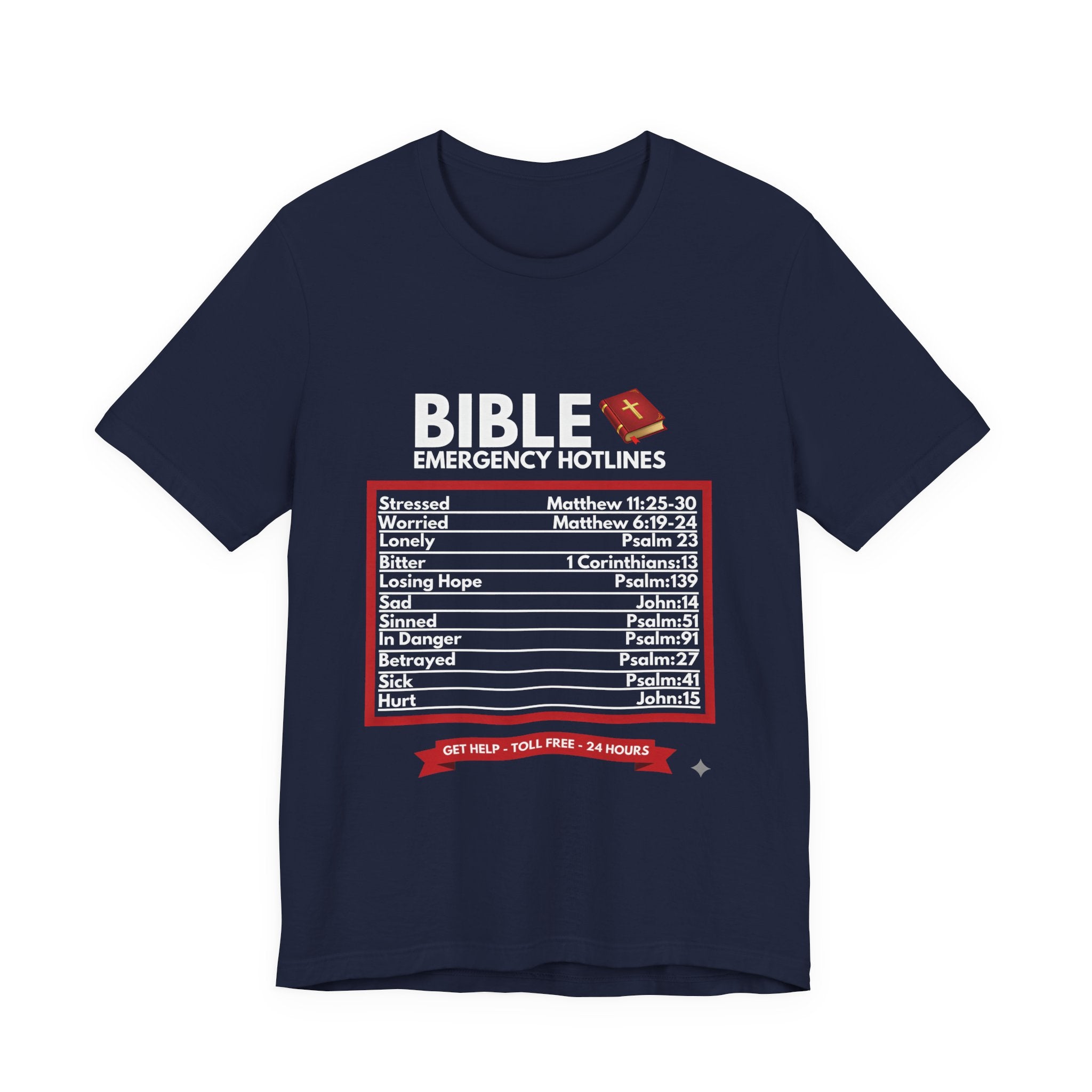 Bible Emergency Hotline Men's T-shirt