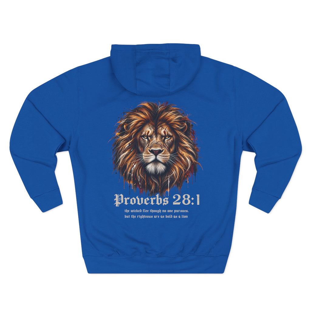 Lion Of Judah - Proverbs 28:1 Men's Hoodie