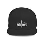 Redeemed Cross Flat Bill Snapback Hat