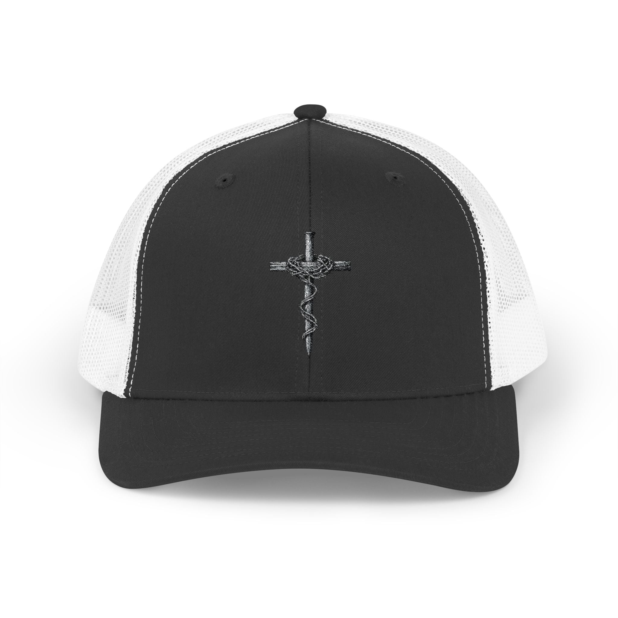 Thorn Nail Cross Snapback Hat