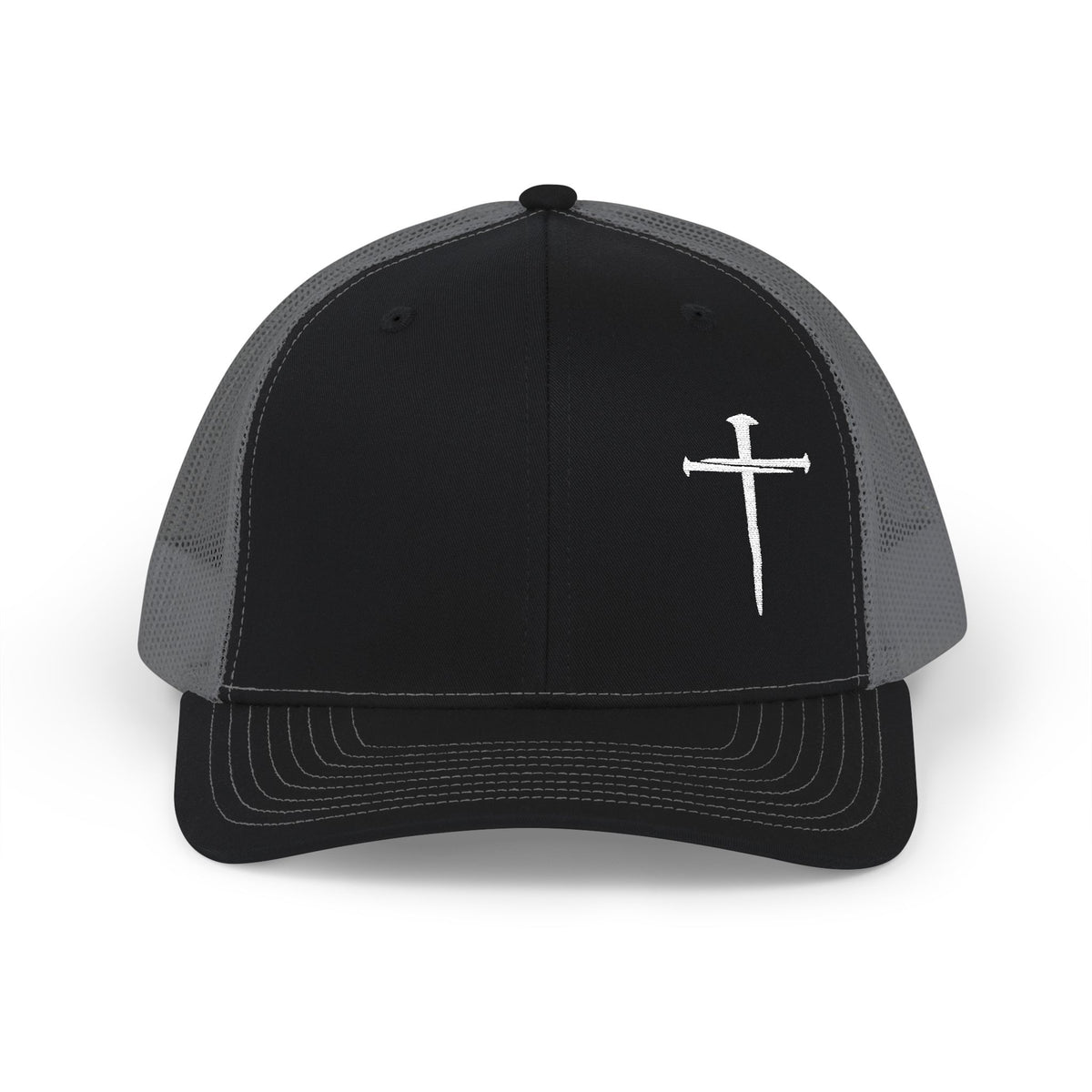 Nail Cross Embroidered Richardson 112 Snapback Hat