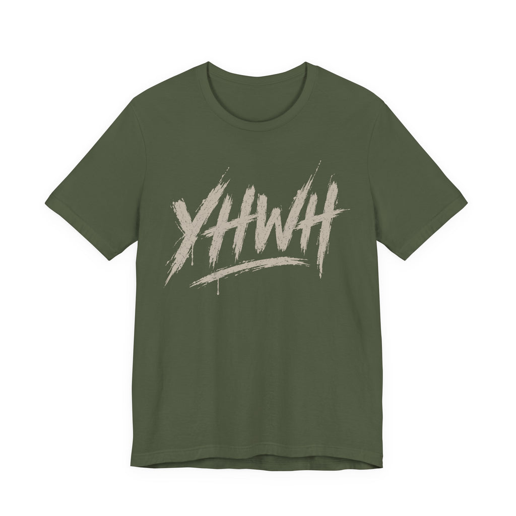 YHWH Brushed Design Premium T-Shirt