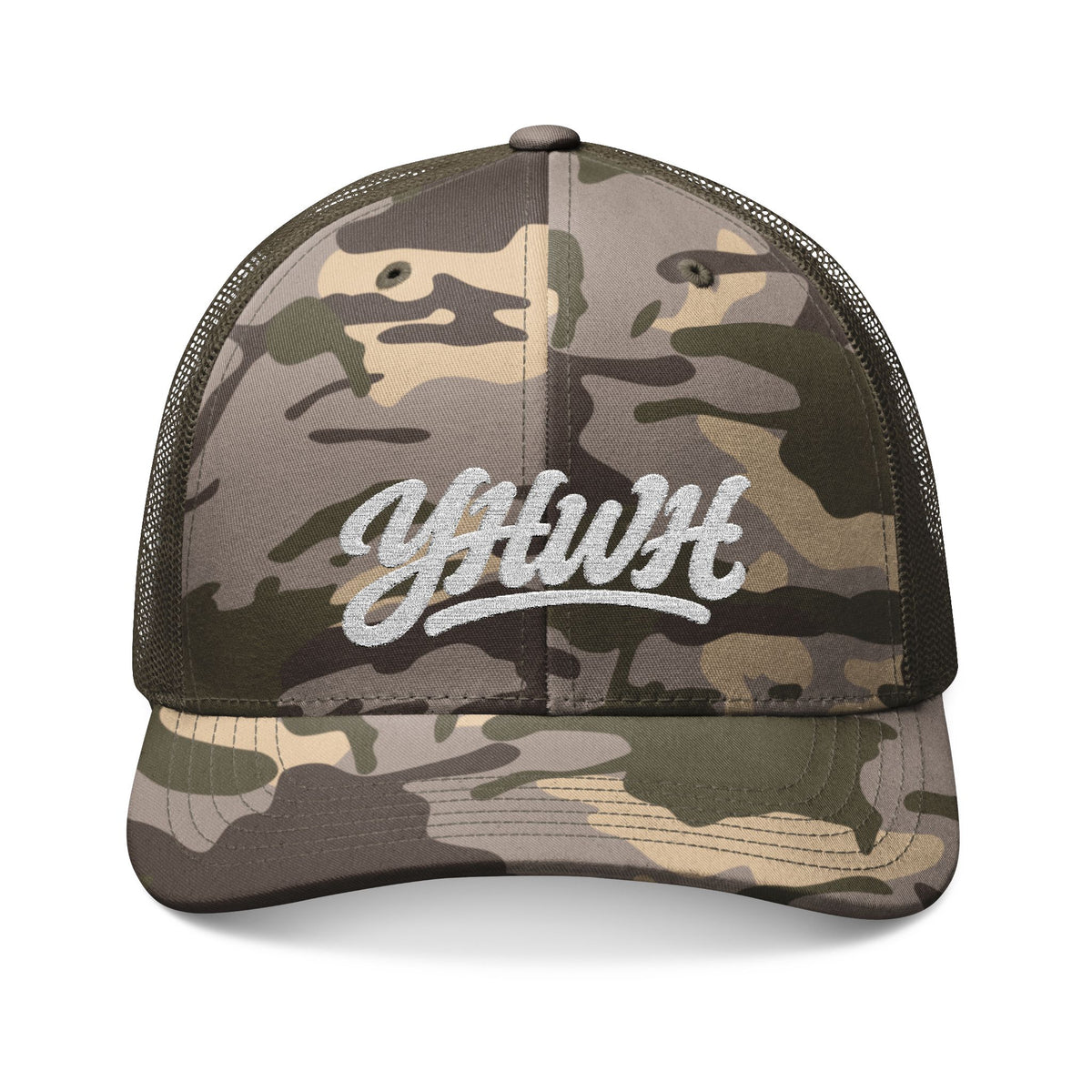 YHWH Camo Snapback Hat