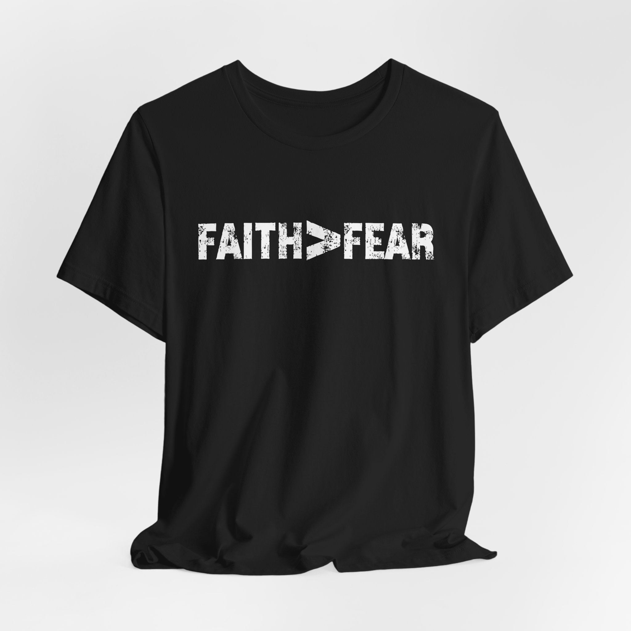 Faith > Fear Men's T‑Shirt