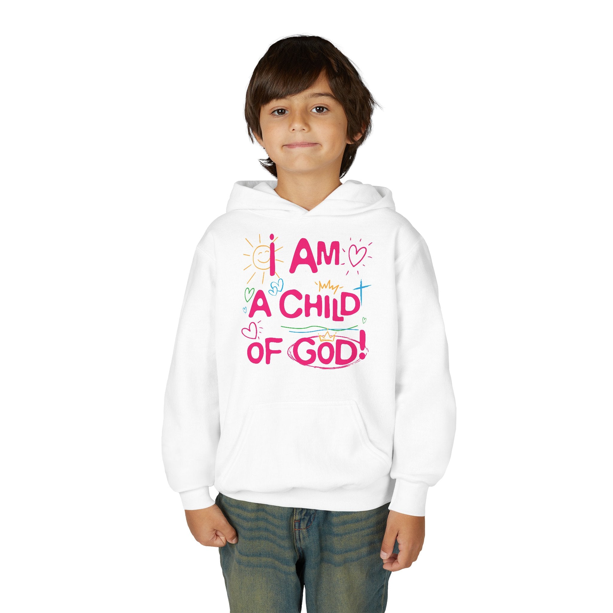 I Am a Child of God Youth Hoodie