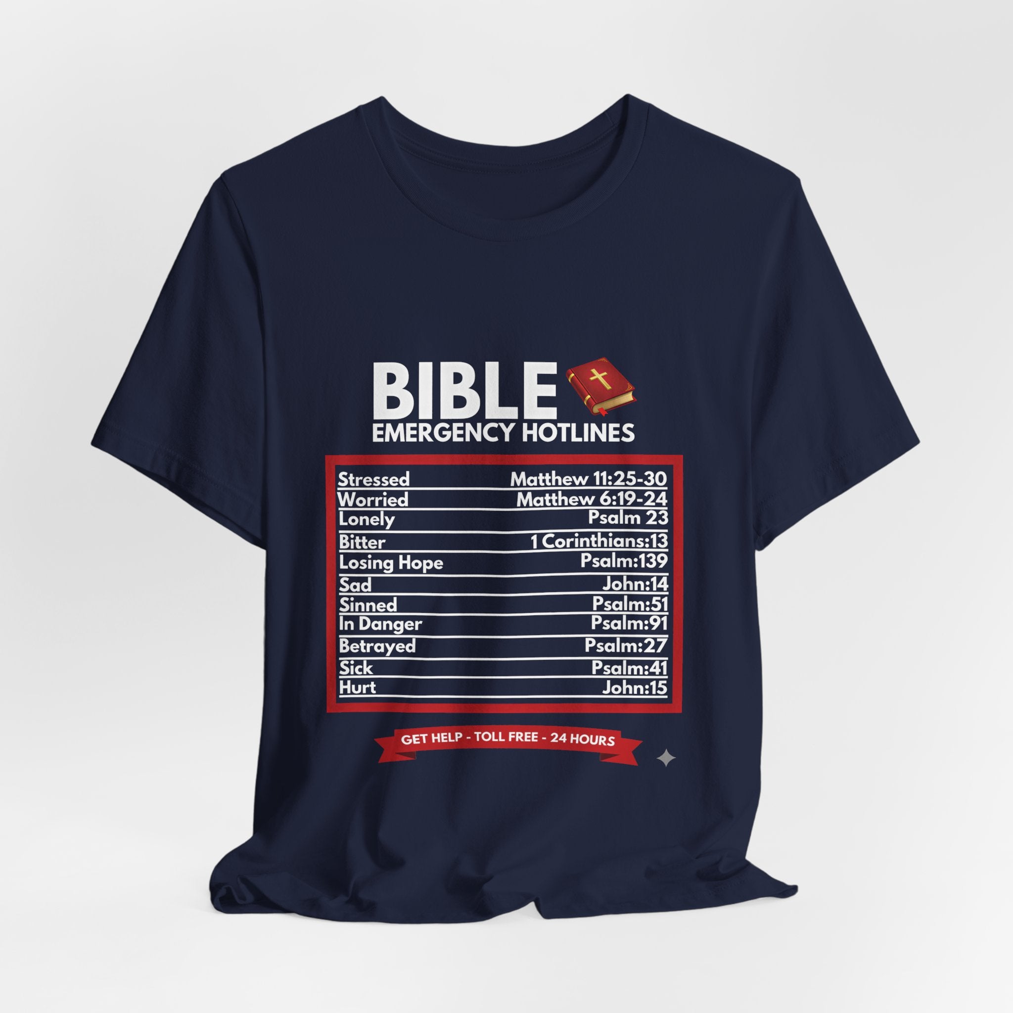 Bible Emergency Hotline Men's T-shirt