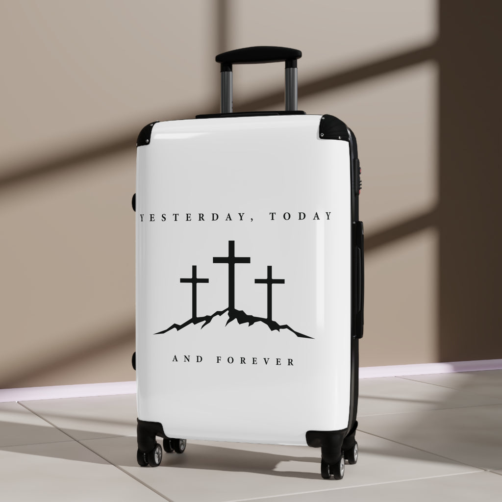 Christian Suitcase – "Yesterday, Today and Forever" Cross Travel Luggage