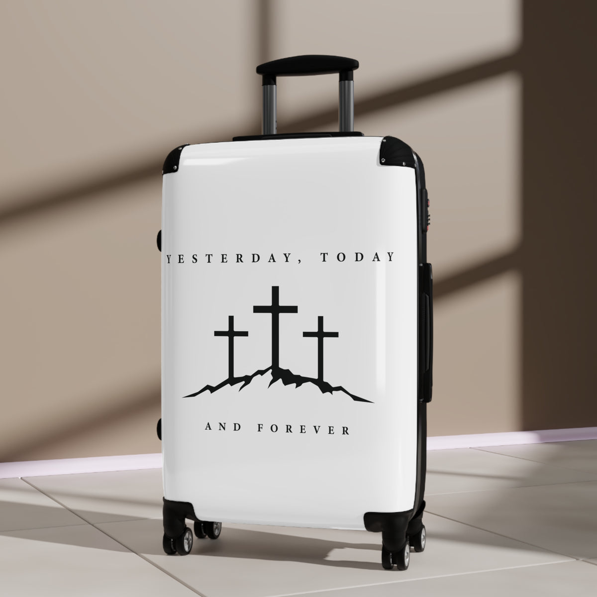 Christian Suitcase – "Yesterday, Today and Forever" Cross Travel Luggage