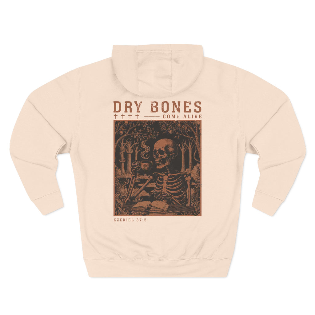 Dry Bones Come Alive Premium Vintage Gold Hoodie