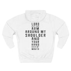 Lord Keep Your Arm Around My Cross Design Hoodie