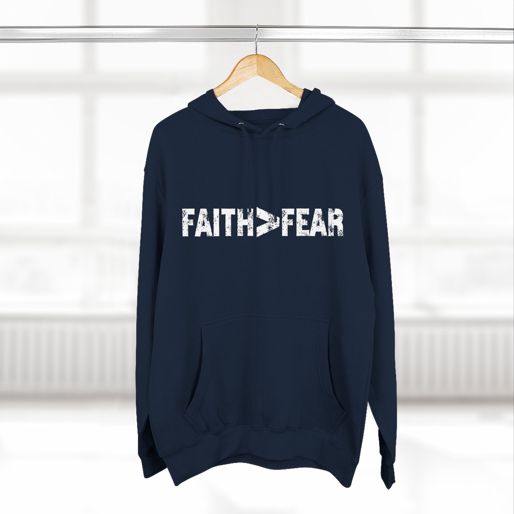 Faith > Fear Men's Hoodie