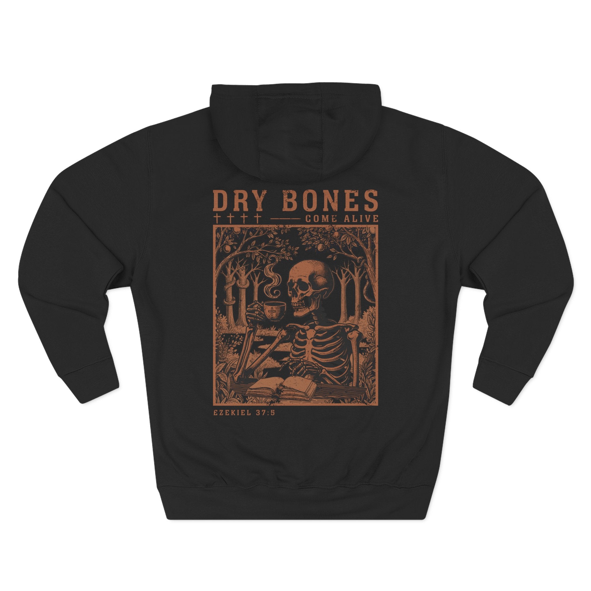 Dry Bones Come Alive Premium Vintage Gold Hoodie