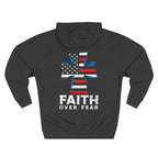 Faith Over Fear Full Color Patriotic Hoodie