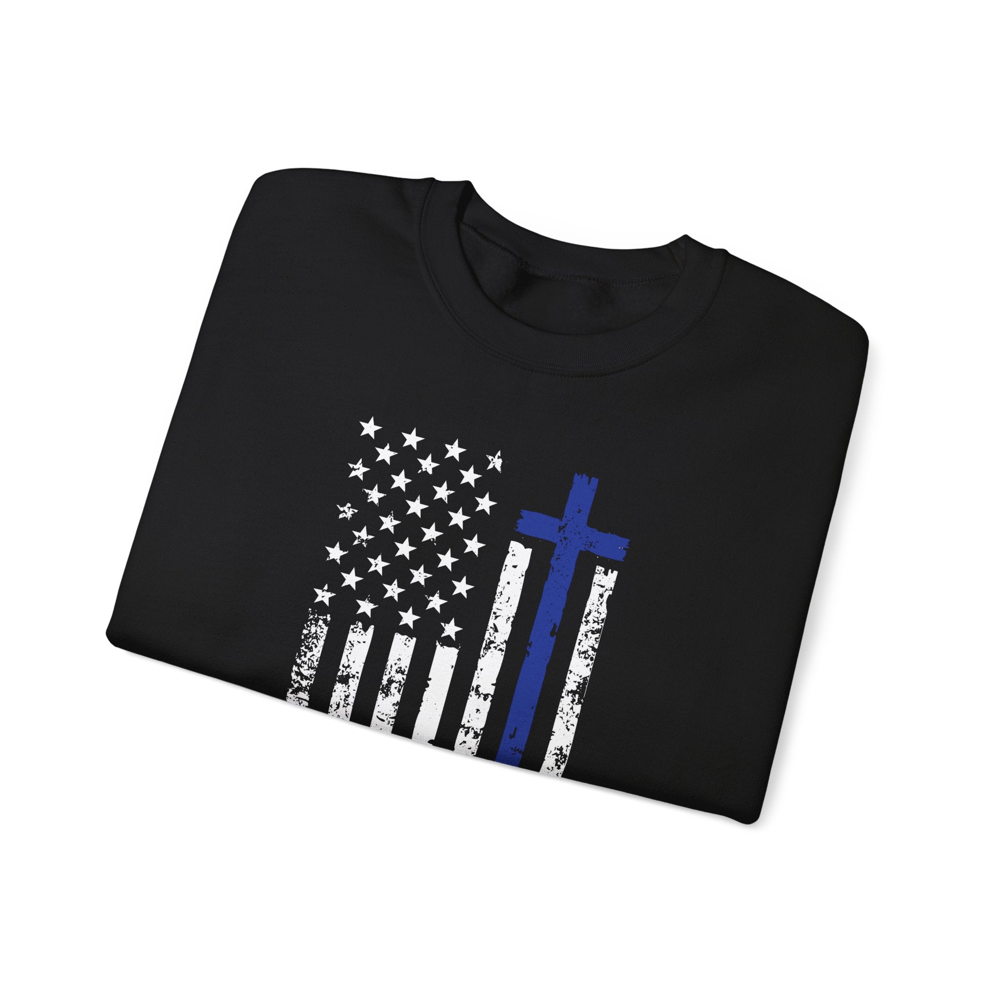 Faith Over Fear Police Tribute Sweatshirt