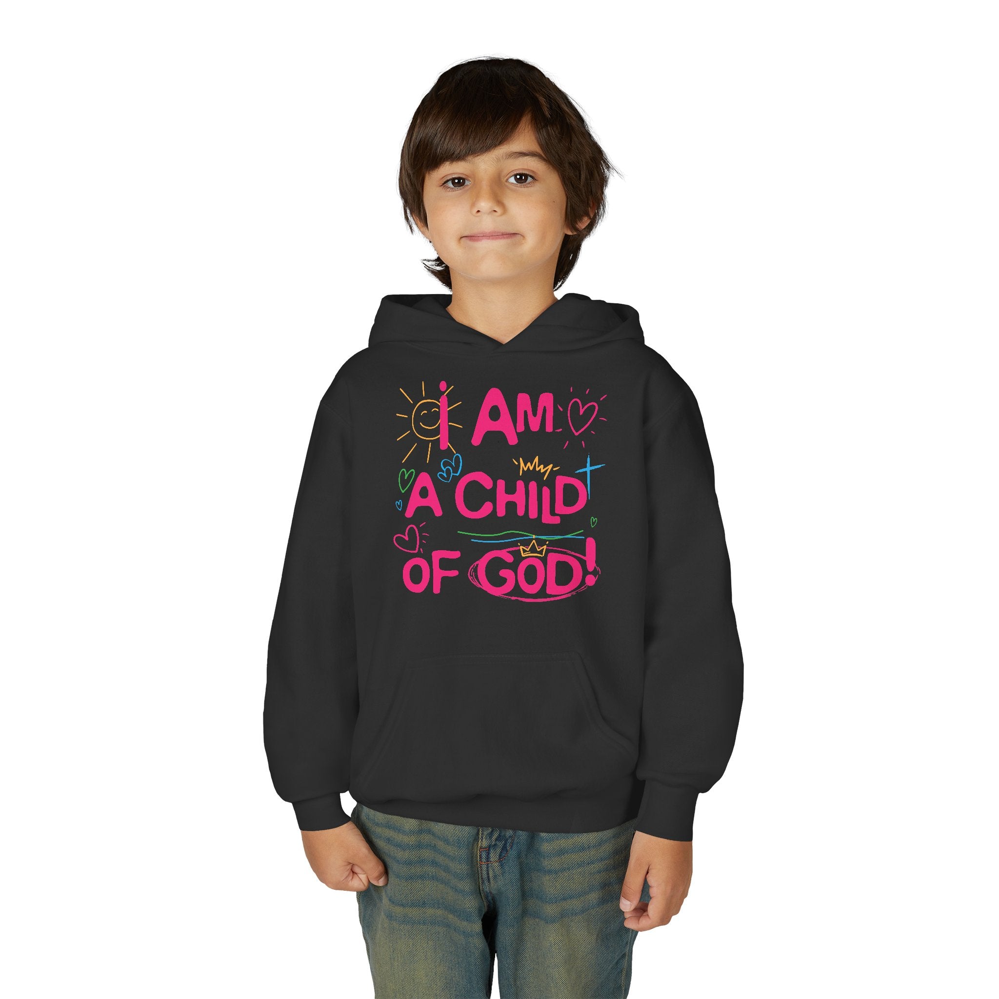 I Am a Child of God Youth Hoodie