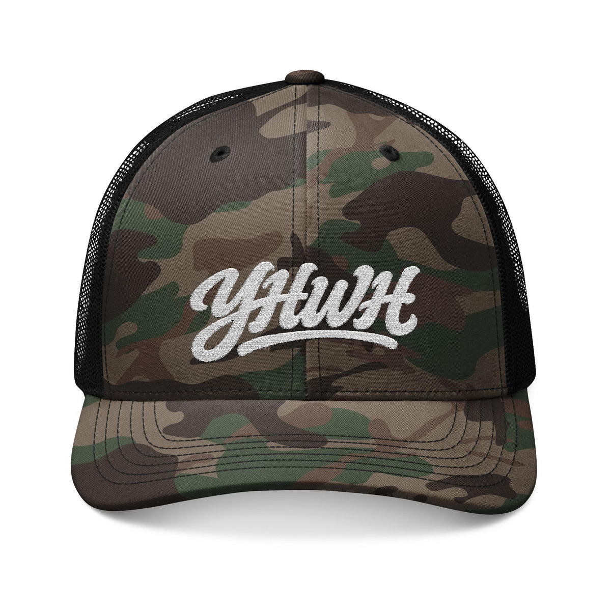 YHWH Camo Snapback Hat