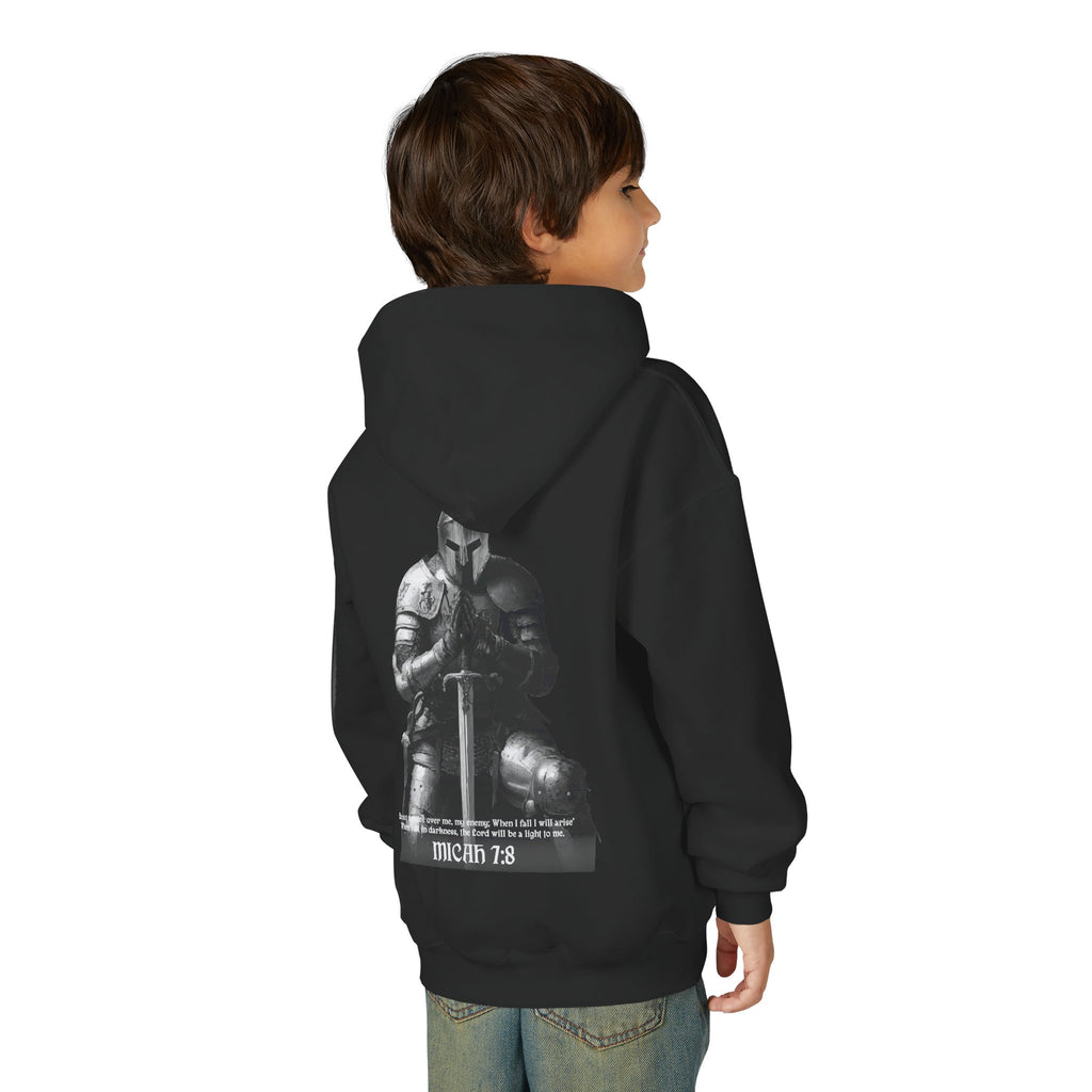 Micah 7:8 Armor of War Youth Hoodie