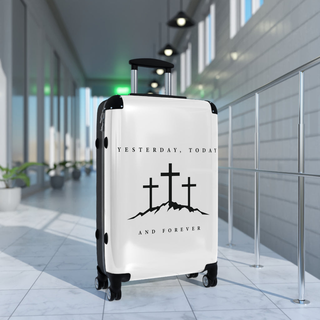 Christian Suitcase – "Yesterday, Today and Forever" Cross Travel Luggage