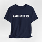 Faith > Fear Men's T‑Shirt