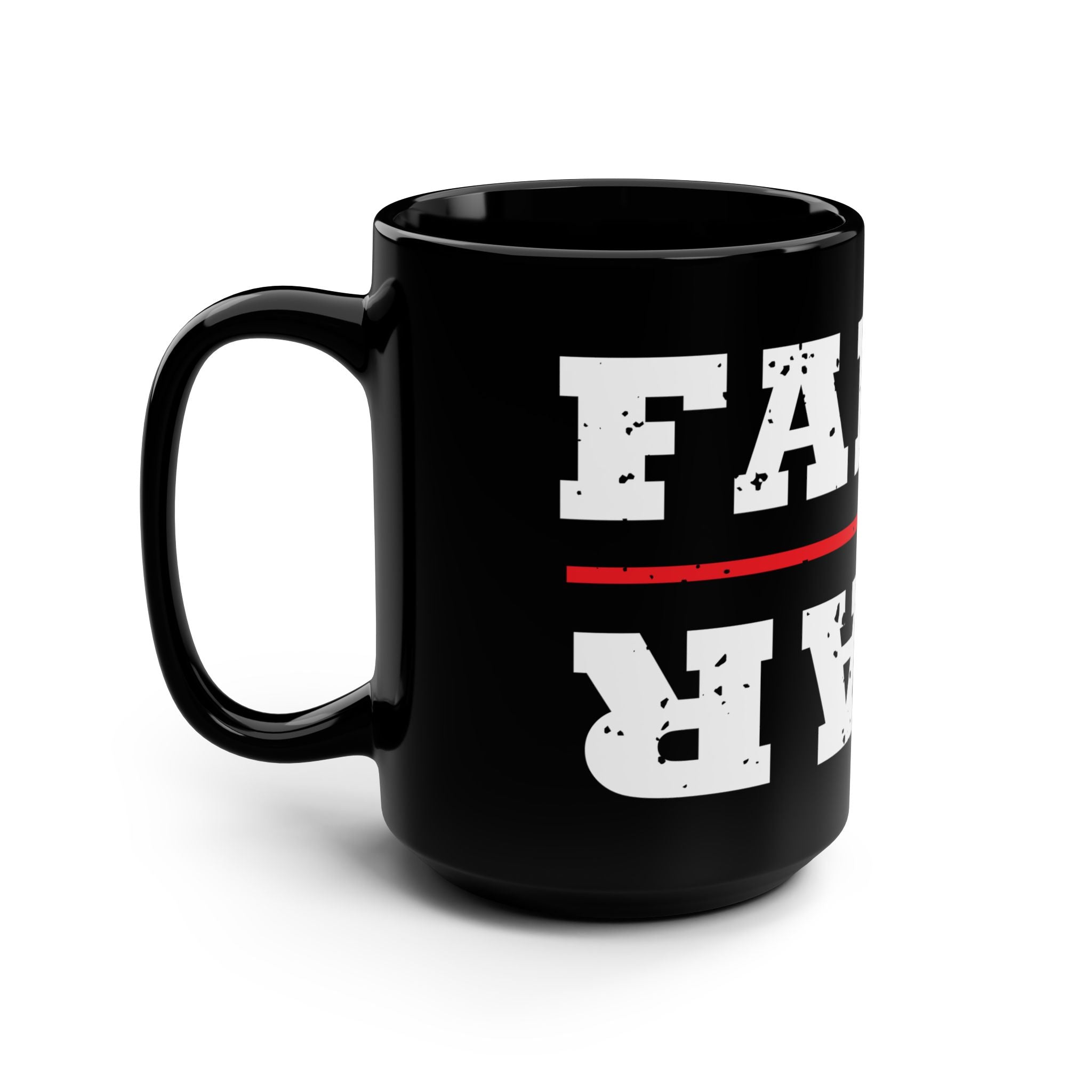 Faith Over Fear Black 15oz Coffee Mug