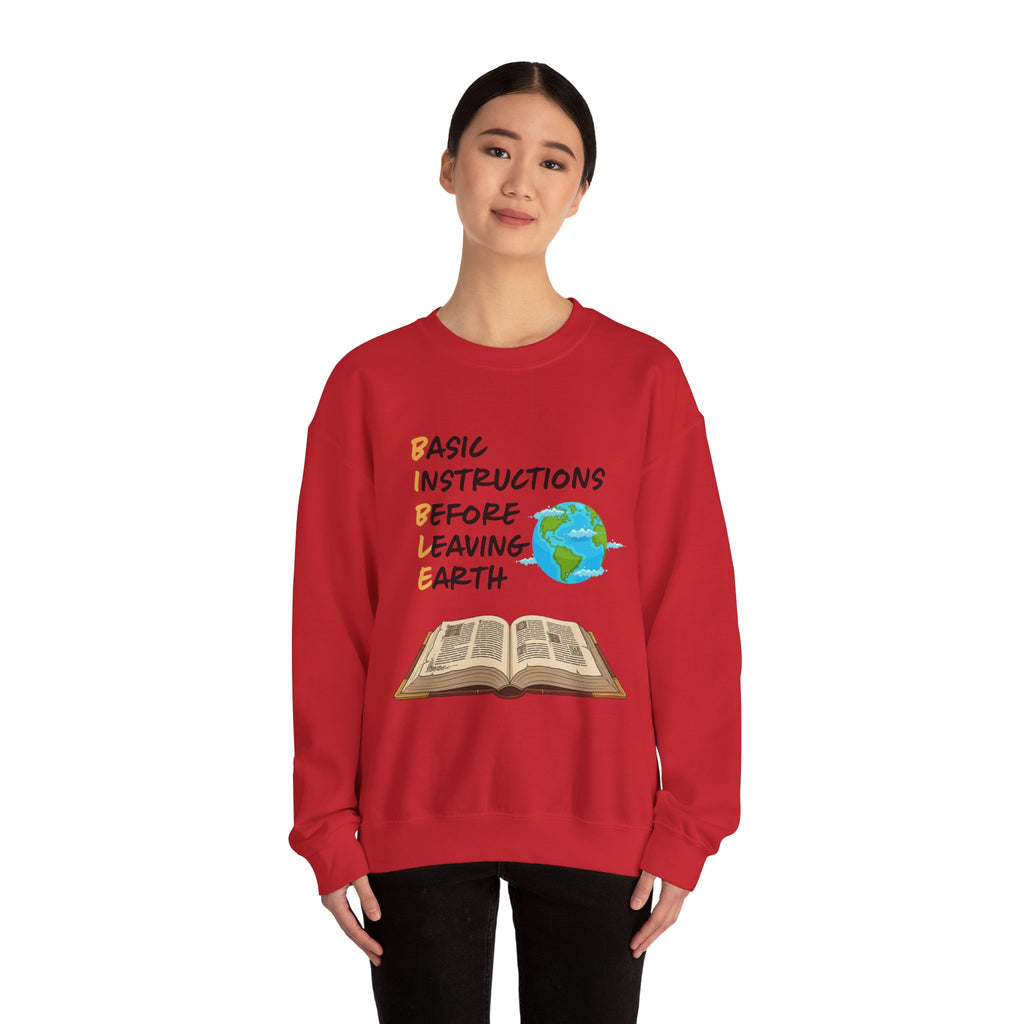 Basic Instructions Before Leaving Earth Sweatshirt