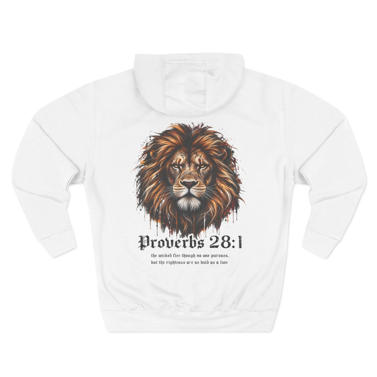 Lion Of Judah - Proverbs 28:1 Men's Hoodie