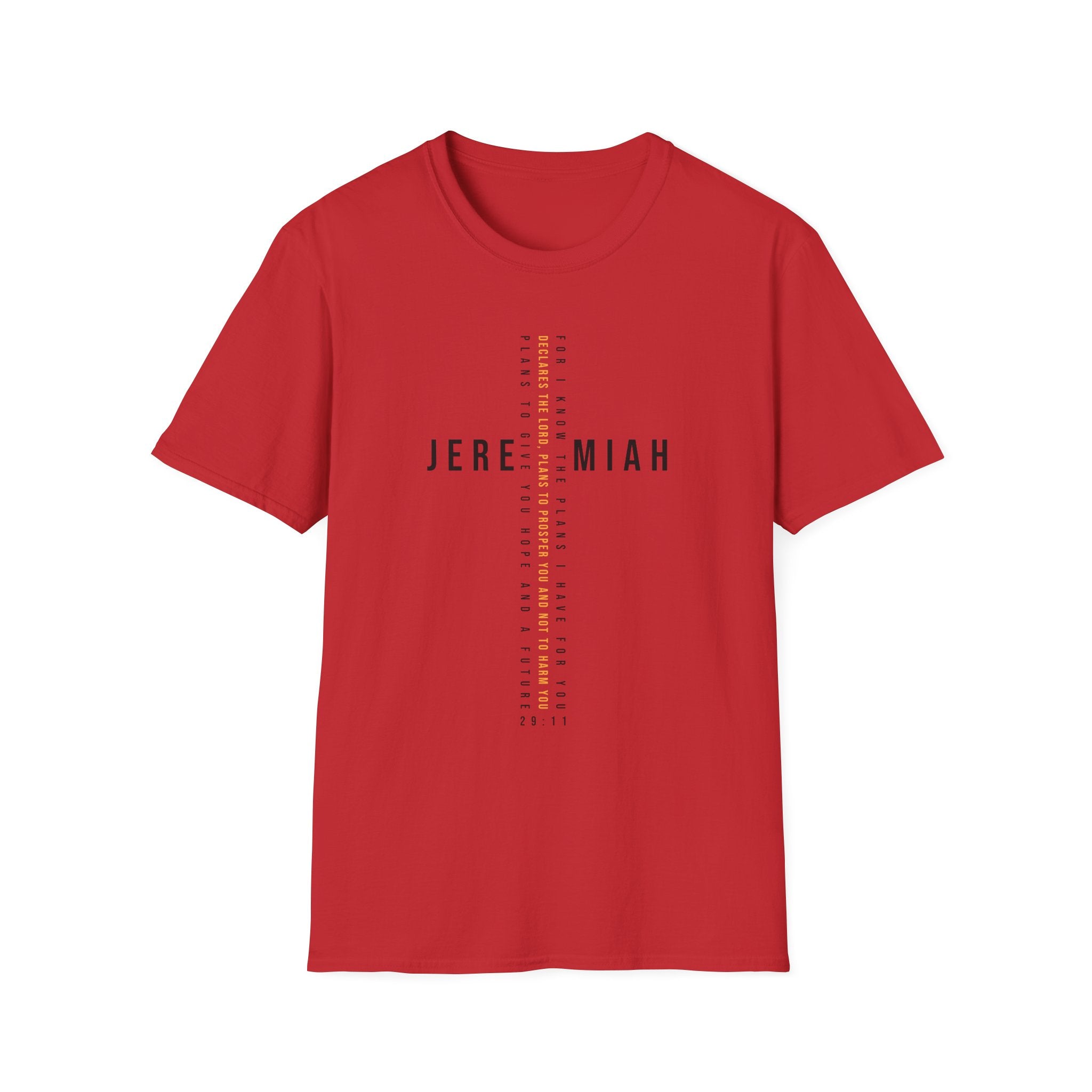 For I know The Plans Jeremiah 29:11 T-Shirt