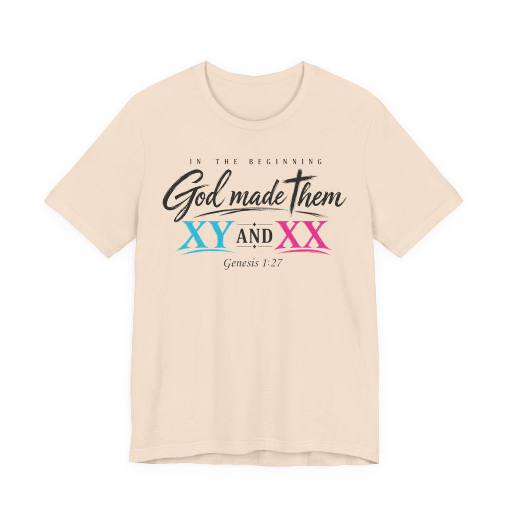 "God Made Them XY And XX" Women's T-Shirt — Genesis 1:27