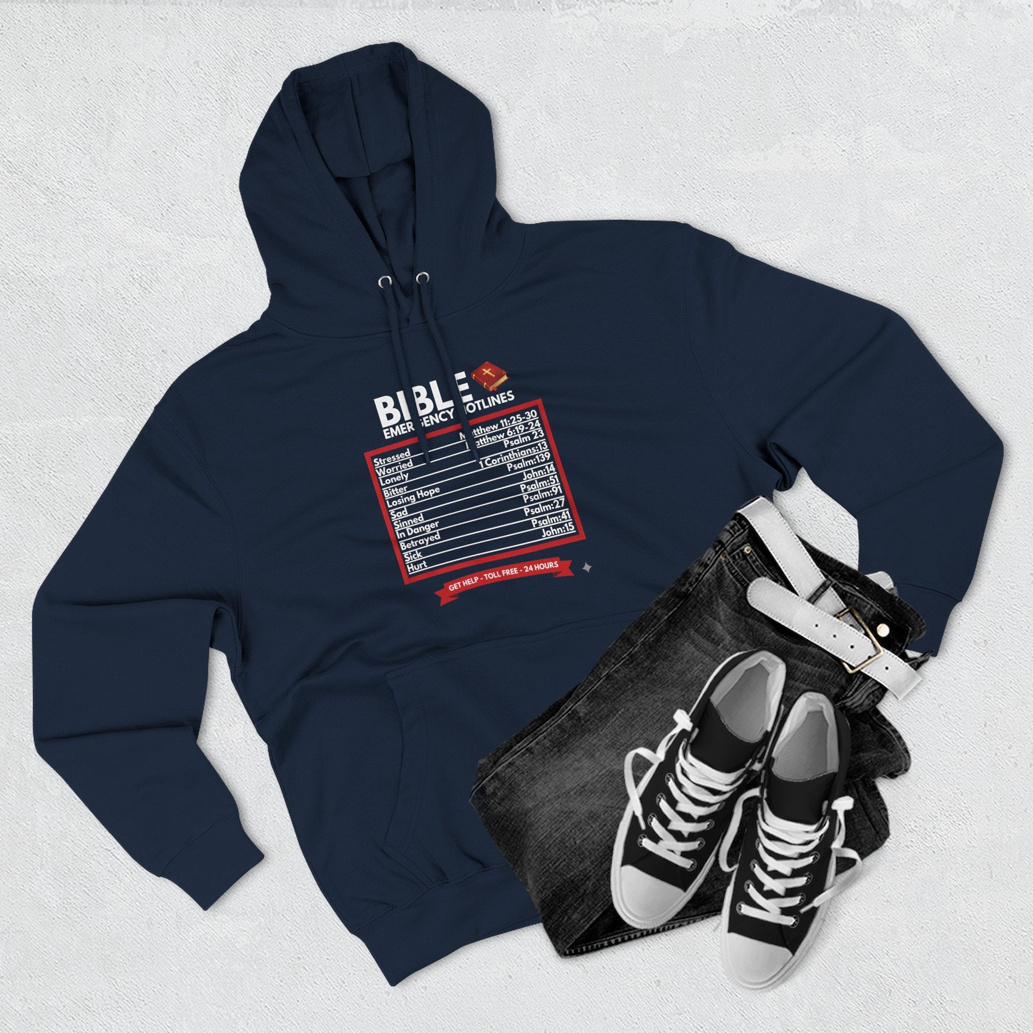 Bible Emergency Hotline Men's Hoodie