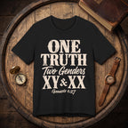 One Truth, Two Genders T-Shirt — Genesis 1:27