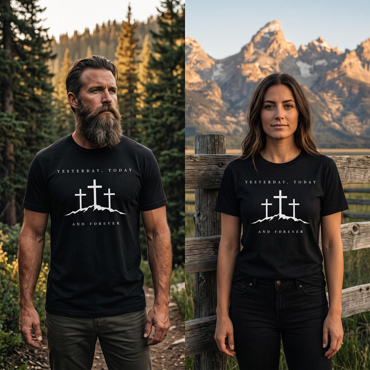 "Yesterday, Today, and Forever" T-Shirt — Hebrews 13:8