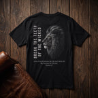 Break The Teeth of The Wicked — Psalm 3:7 Front & Back T-Shirt