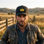 Cross & Crown Gold Richardson 112 Premium Snapback Hat