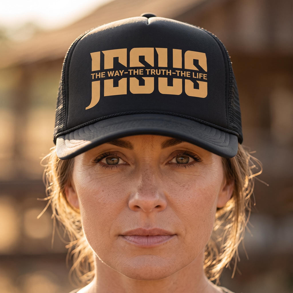 Jesus — The Way, The Truth, The Life" Trucker Hat