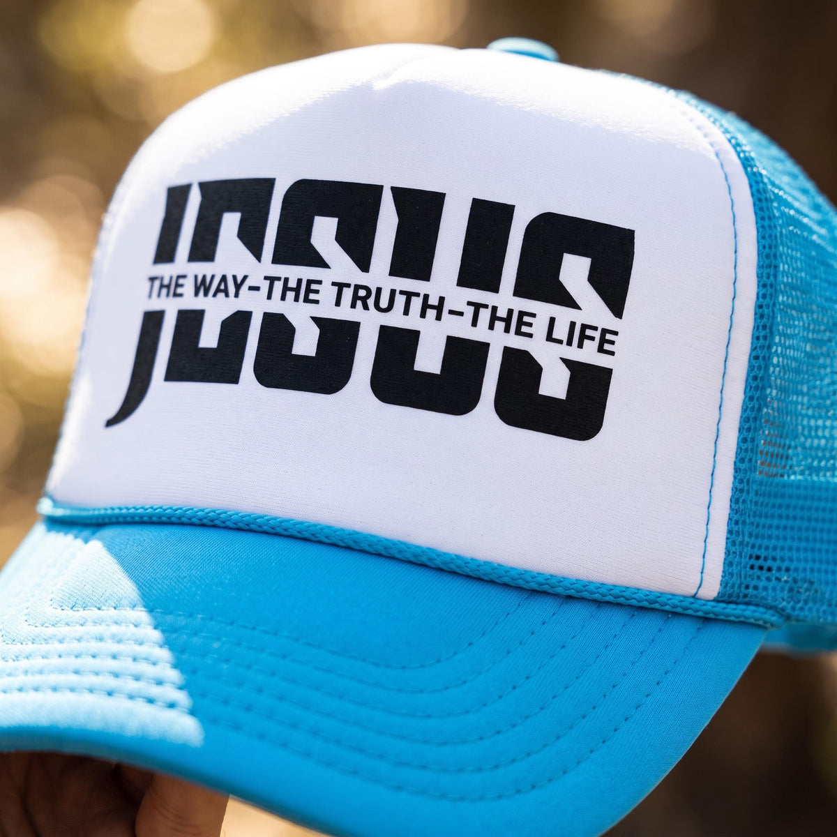 Jesus — The Way, The Truth, The Life" Trucker Hat