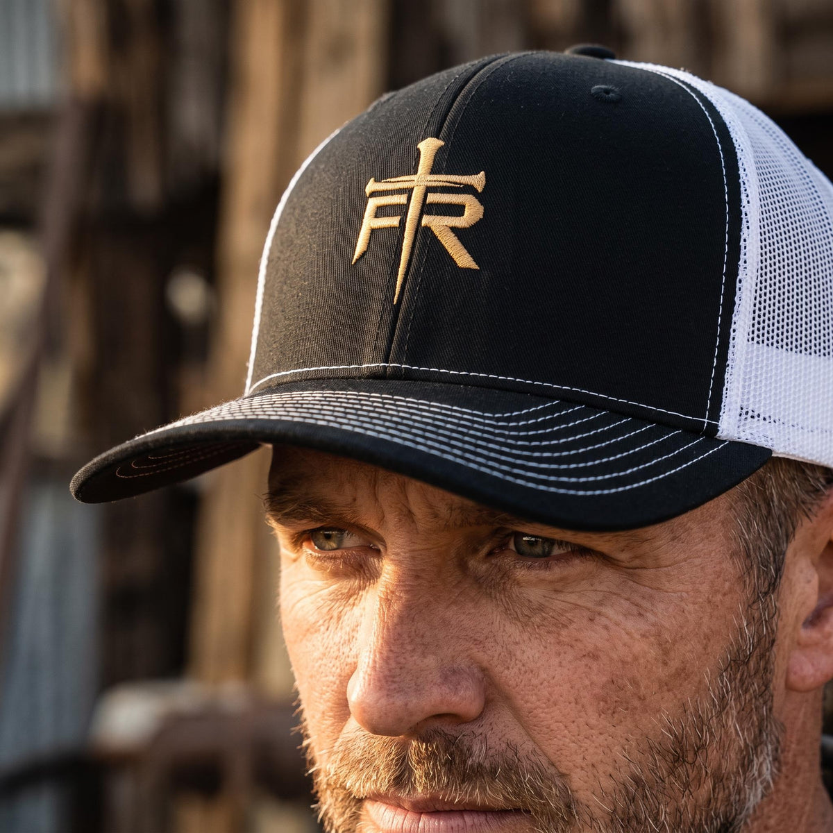 Forged Remnant "FR" Logo Richardson 112 Snapback — Gold