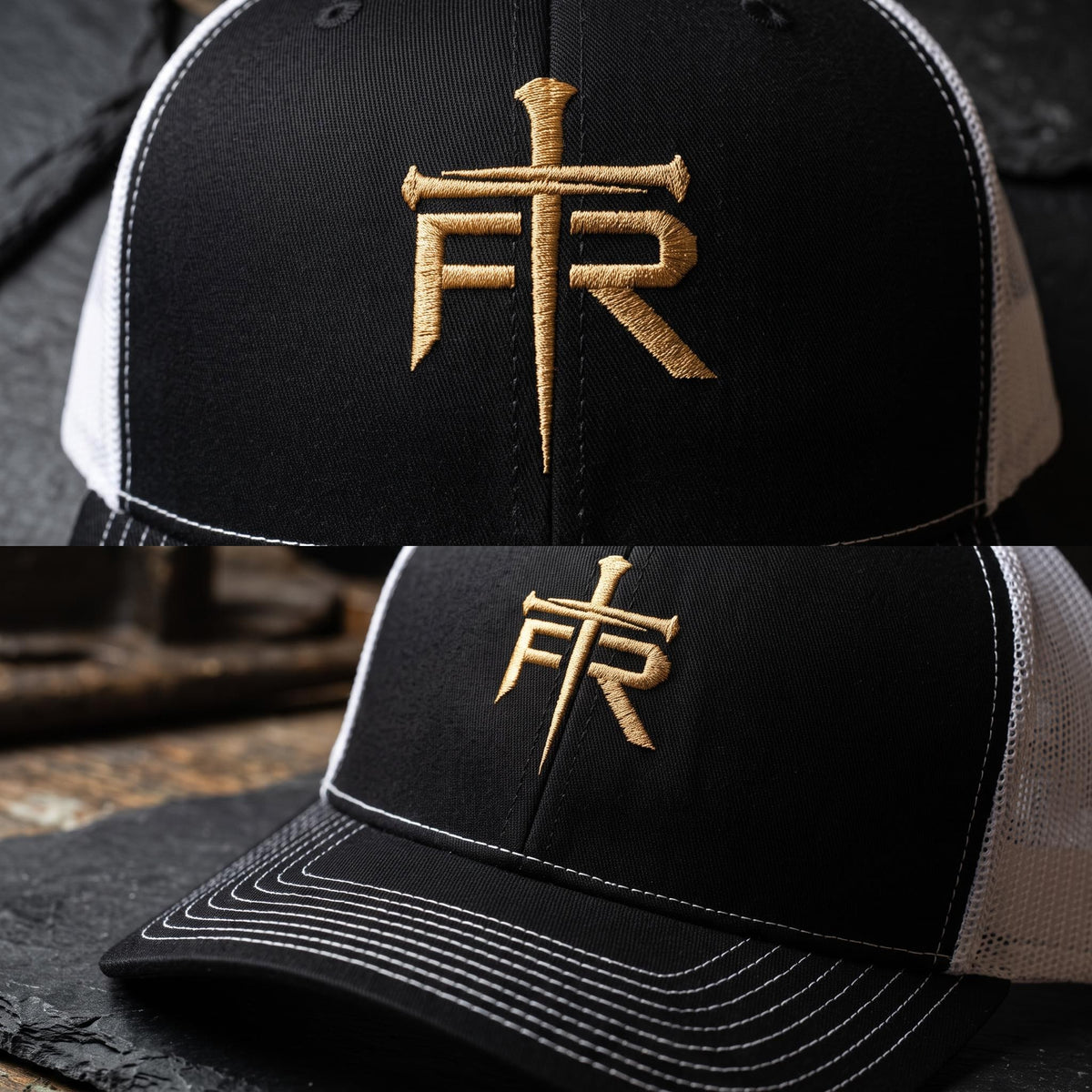 Forged Remnant "FR" Logo Richardson 112 Snapback — Gold