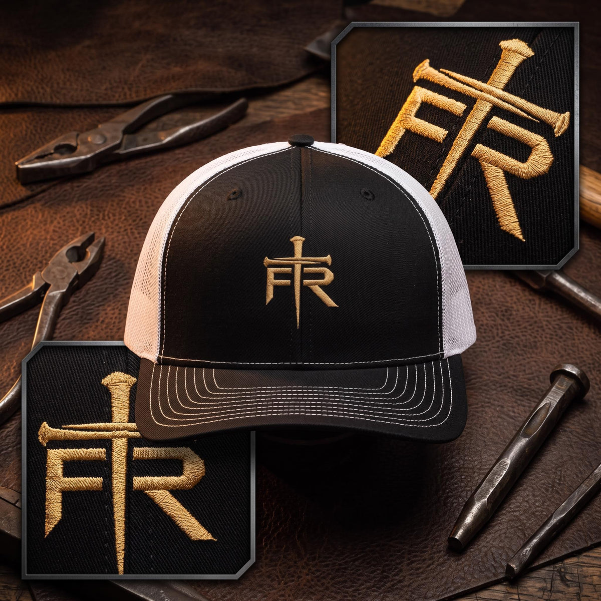 Forged Remnant "FR" Logo Richardson 112 Snapback — Gold