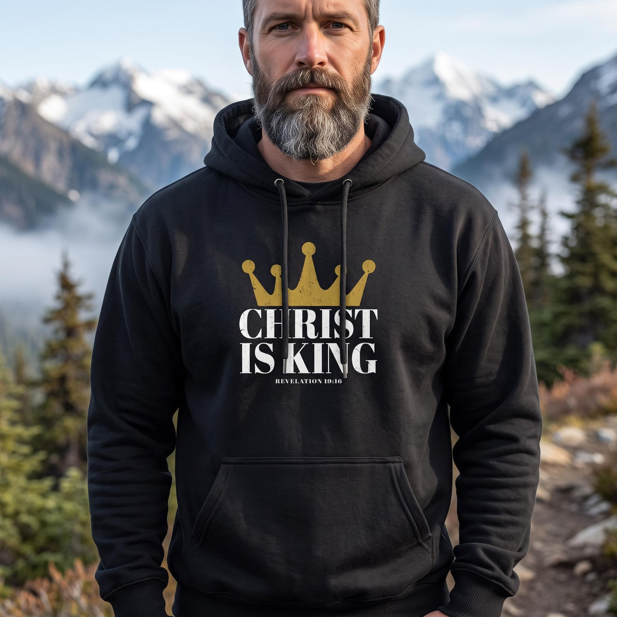 Christ Is King Premium Hoodie for Men