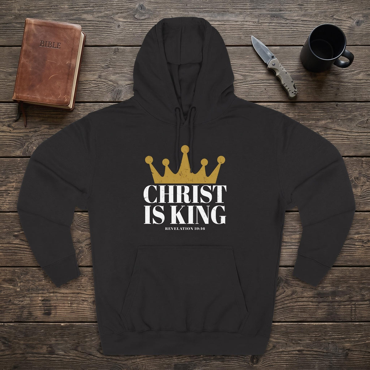 Christ Is King Premium Hoodie for Men