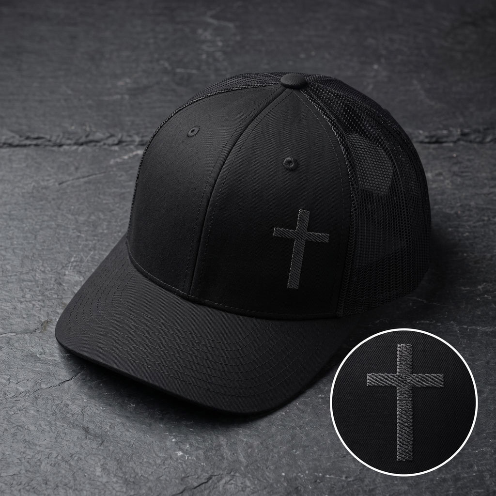 Black Cross Richardson 112 Snapback Hat