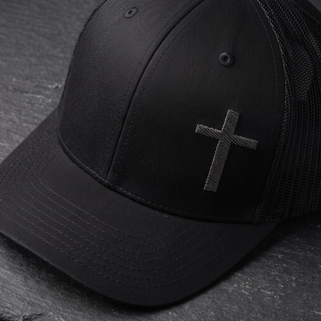 Black Cross Richardson 112 Snapback Hat