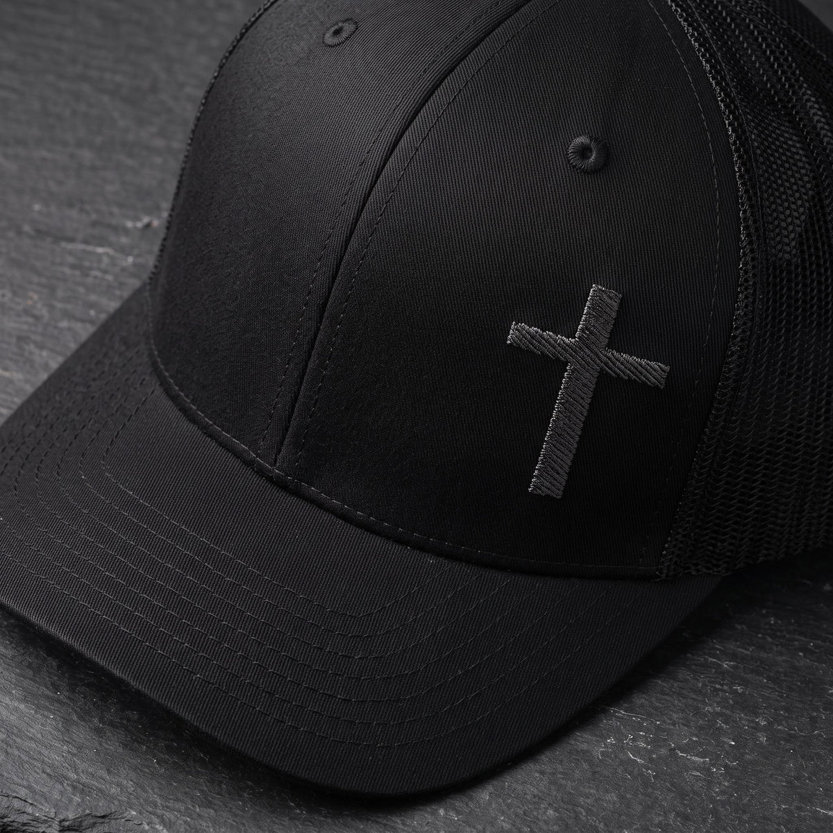 Black Cross Richardson 112 Snapback Hat