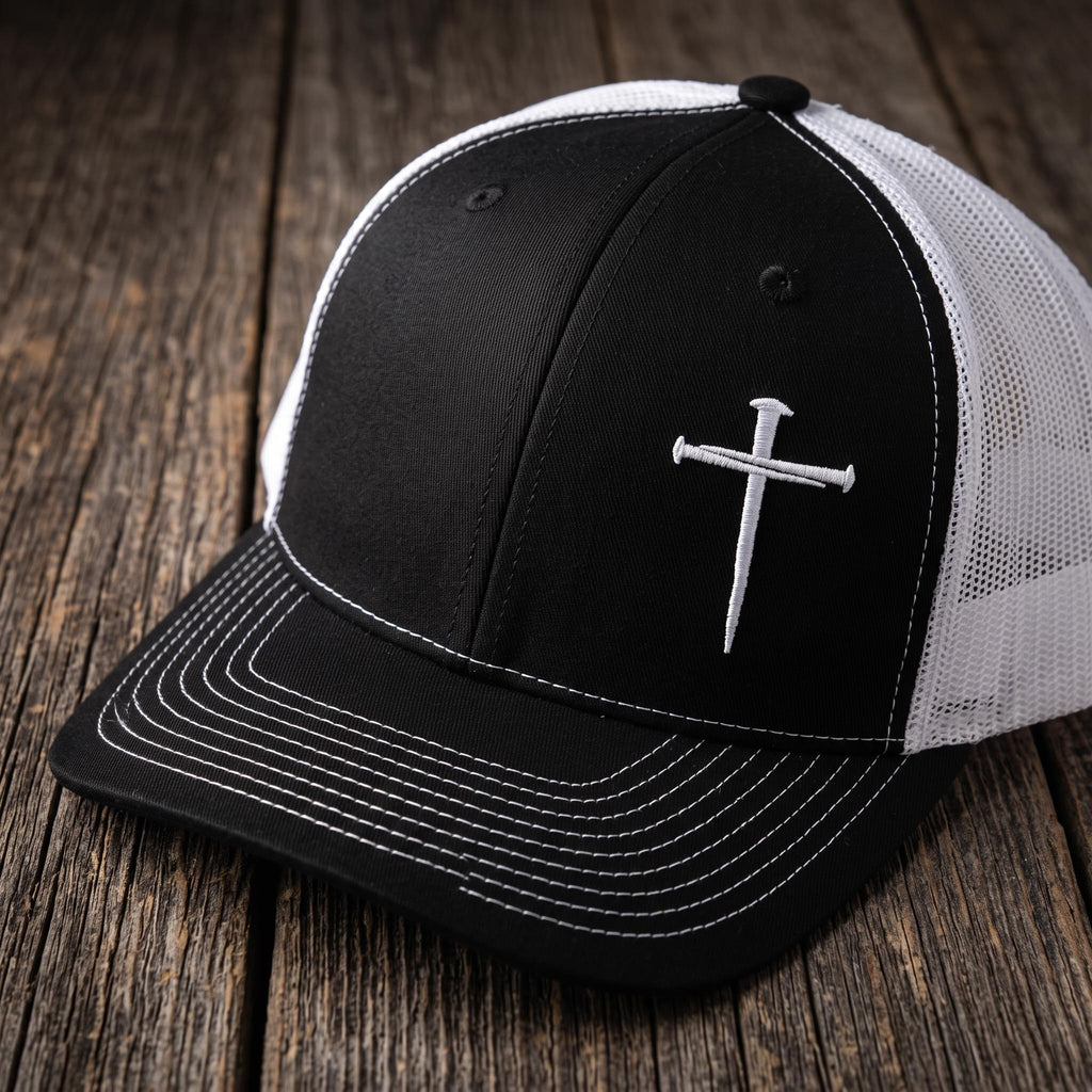 Nail Cross Embroidered Richardson 112 Snapback Hat